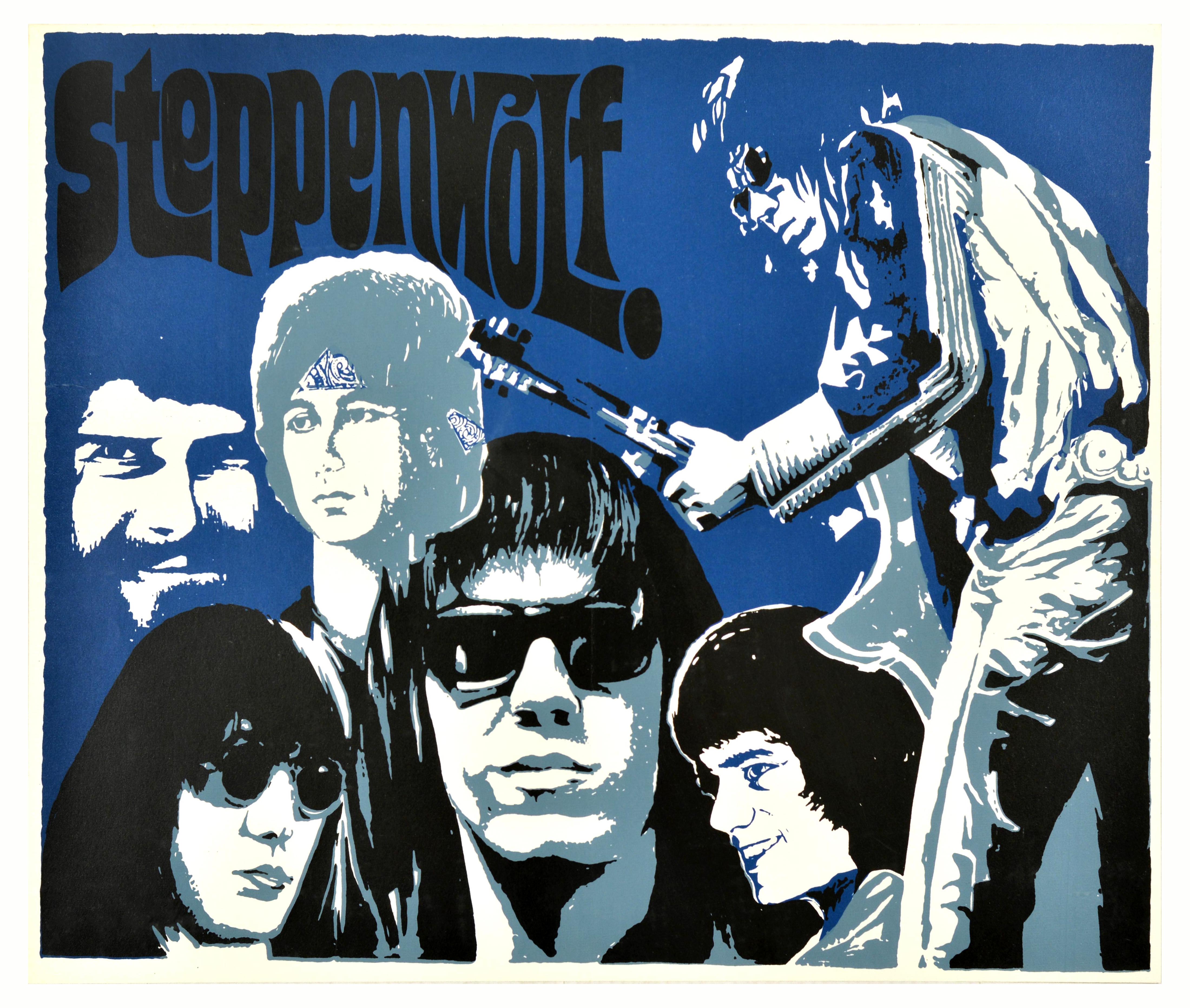 Advertising Poster Steppenwolf Rock Band Music 