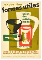 Advertising Poster Formes Utiles Art Exhibition Musee Des Arts Decoratifs