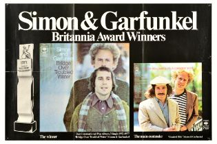 Advertising Poster Simon And Garfunkel Britannia Award Winners