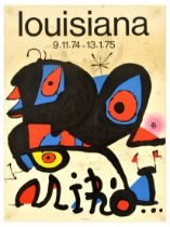 Advertising Poster Joan Miro Louisiana Surrealist Art Exhibition