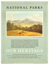 Travel Poster National Parks Our Heritage Brecon Beacons