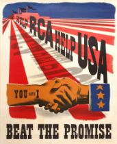 Propaganda Poster Set WWII RCA Simple Sam Western Southwestern USA