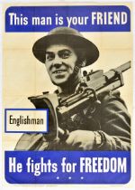 Propaganda Poster This Man Is Your Friend Englishman WWII