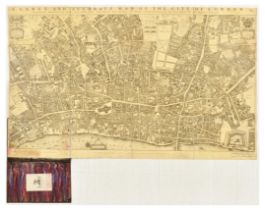 Antique Map City of London 1677 John Ogilby