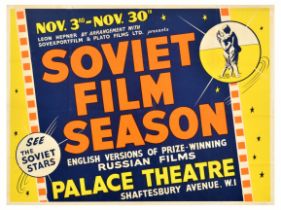 Advertising Poster Soviet Film Season Palace Theatre