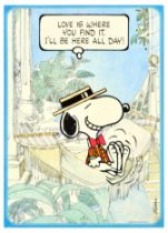 Advertising Poster Snoopy Love Is Where You Find It Hallmark