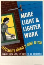 Advertising Poster Electricity Brings More