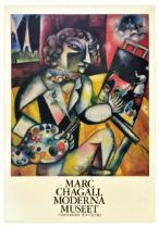 Advertising Poster Marc Chagall Self Portrait With Seven Fingers