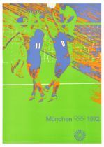 Sport Poster Munich Olympics 1972 Volleyball