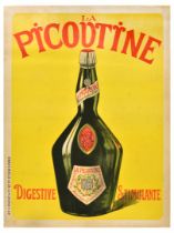 Advertising Poster Picoutine Digestive Stimulante Alcohol Liquor