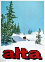 Sport Poster Alta Ski Utah USA