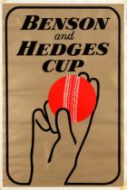 Sport Poster Benson And Hedges Cup Cricket