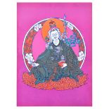 Advertising Poster Buddha Psychedelic Pink