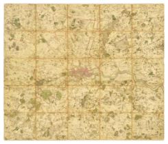 Antique Map London Cary's Actual Survey of The Country Fifteen Miles Round London