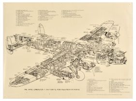 Set Aviation Posters RAF Boeing Halifax Aircraft