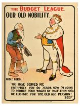 Propaganda Poster Budget League Old Nobility Pension