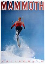 Sport Poster Mammoth Ski California USA