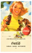 Advertising Poster Coca Cola Drink Tasting Dog Picnic