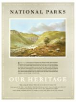 Travel Poster National Parks Our Heritage Gordale Scar