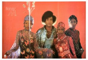 Advertising Poster Boney M Rasputin Disco Funk Music Band