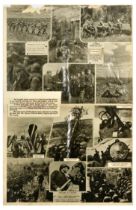 WWII War Poster Set Collage Artillery Red Army