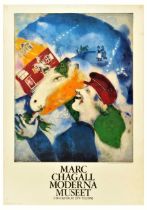 Advertising Poster Marc Chagall La Vie Paysanne Art Exhibition