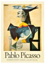 Advertising Poster Pablo Picasso Seated Woman With Fish Hat