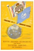 Advertising Poster National Savings United Nations Brighter Future