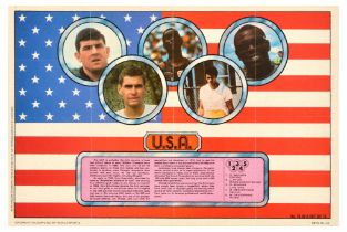 Sport Poster USA Olympics World Sports Athletes