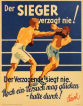 Sport Poster Hang In There Boxing Office Motivation Germany