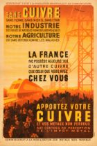 Propaganda Poster Bring Your Copper Metal Tax Recycling France