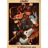 Propaganda Poster China Estudios Renau Spanish Civil War