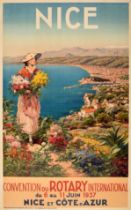 Travel Poster Nice French Riviera Rotary International Convention