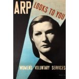 Propaganda Poster ARP Looks To You WWII UK Home Front