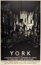 Travel Poster York Minster LNER Railway Shambles