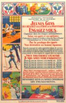 Propaganda Poster Army Recruitment France Youth Skier