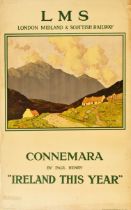 Travel Poster LMS Connemara Paul Henry Ireland This Year