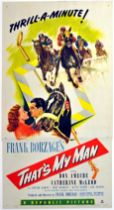 Sport Poster That's My Man Horse Racing