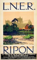 Travel Poster Ripon LNER Railway Spradbery