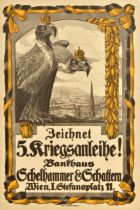 War Poster 5 Austrian War Bond WWI Austria Hungary Eagles