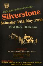 Sport Poster F1 Silverstone 12 International Formula One Trophy Meeting 1960