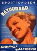 Travel Poster Natuurbad Amsterdam Holiday Resort