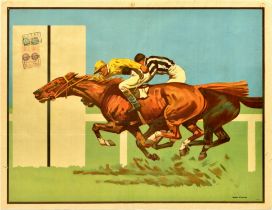 Sport Poster Horse Racing Jockeys