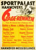 Sport Poster Track Cycling Sportpalast Hannover Germany