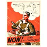 Propaganda Poster War Veterans WII Memory Golf Belgium Resistance