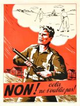 Propaganda Poster War Veterans WII Memory Golf Belgium Resistance