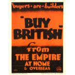 Propaganda Poster Buy British Empire Marketing Board EMB