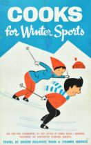 Ski Poster Cooks For Winter Sports British Railways Steamer