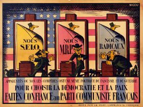 Propaganda Poster Communist Party Elections France