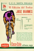 Sport Poster Jose Biarnes Cycling Trophy Spain Coca Cola